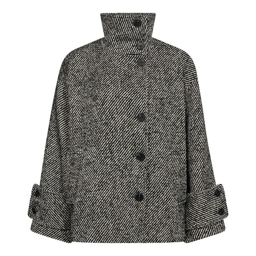 Co´Couture - Claracc Crop Jacket 30332 - 1196 - Offwhite-Black