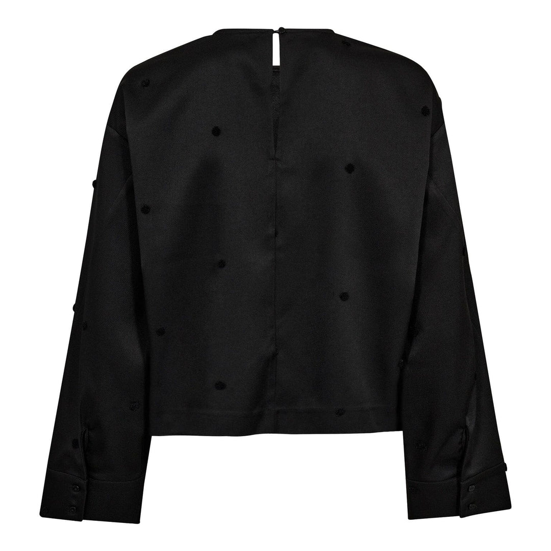Co´Couture - Clovercc Dot Blouse 35914 - 96 - Black Bluser 