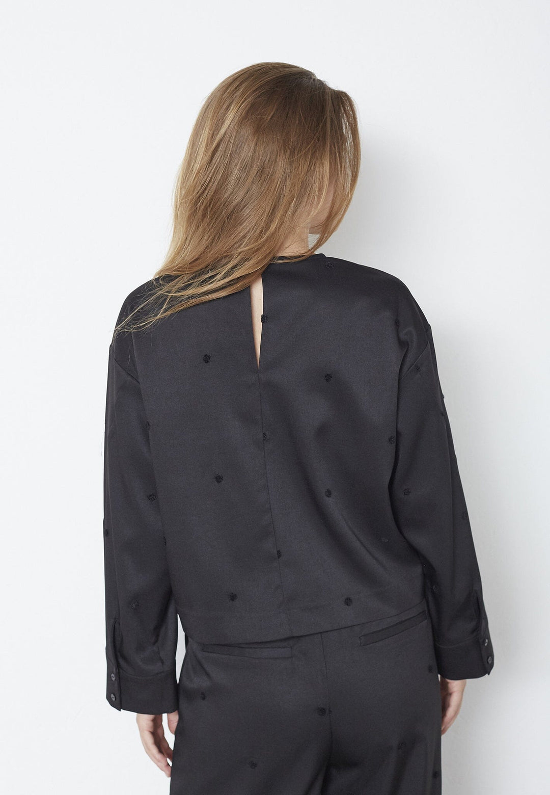 Co´Couture - Clovercc Dot Blouse 35914 - 96 - Black Bluser 