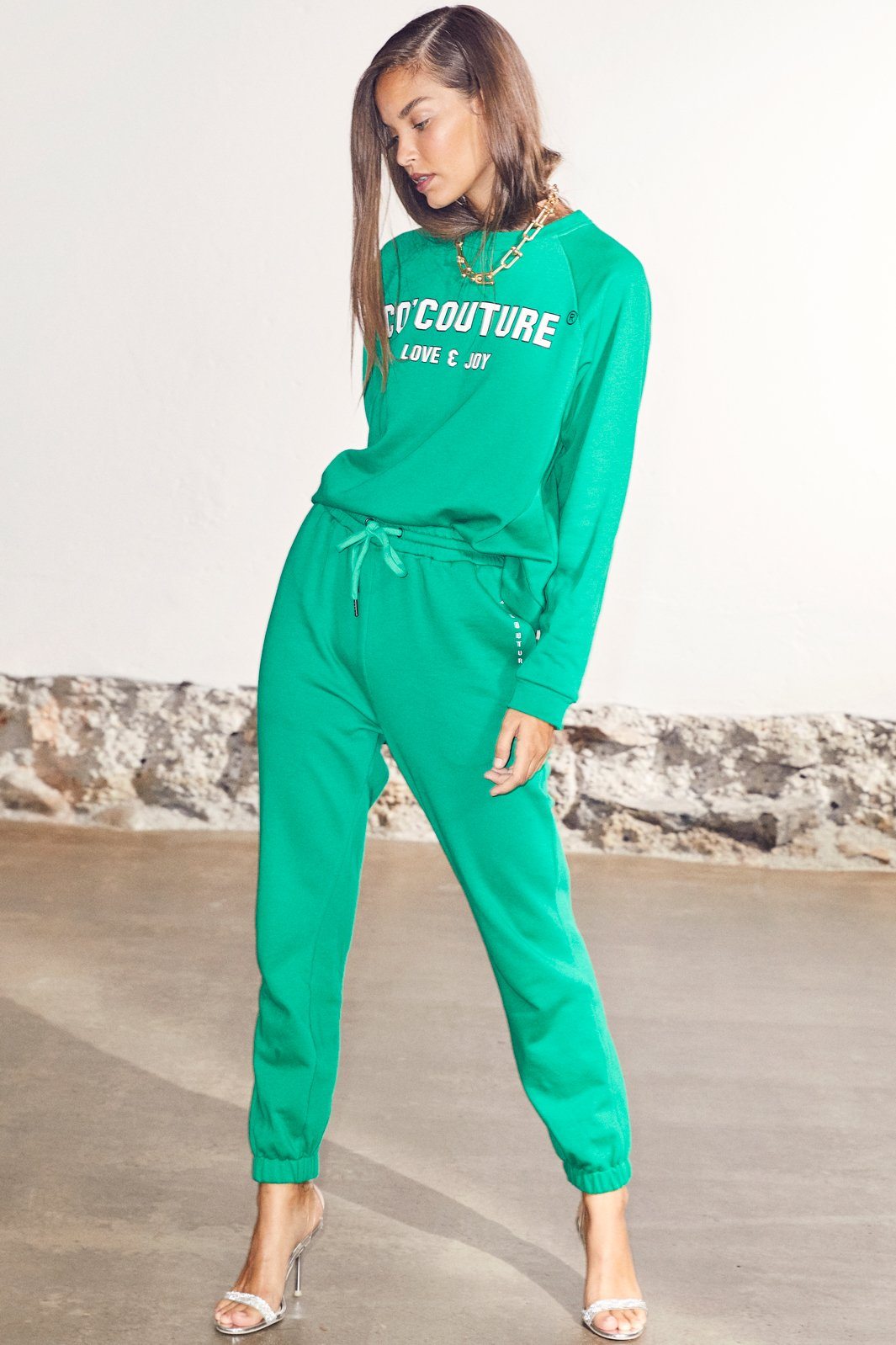 Co'couture - Coco Club Sweat Pants - Green Sweatpants 