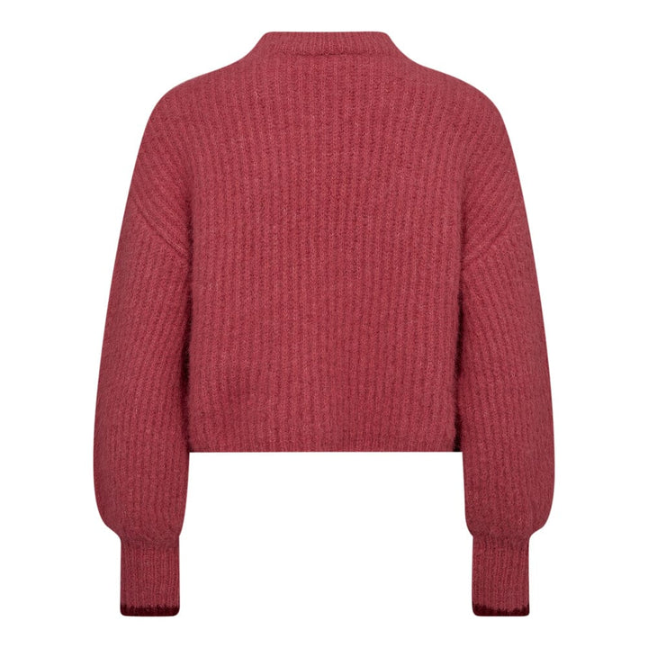 Co´couture - Coraliecc Crop Rib O-Knit 32140 - 60 Heart Strikbluser 