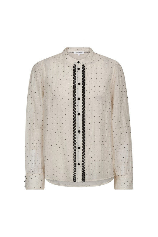 Co´Couture - Dallycc Dot Shirt 45008 - 11 - Off White