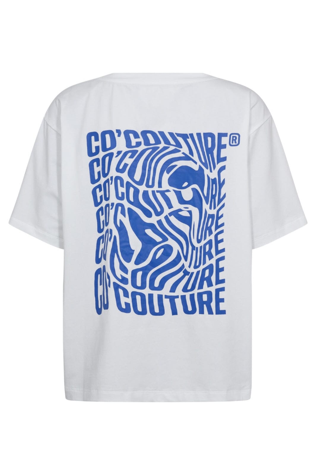 Co´Couture - Distortedcc Coco Box Tee 33185 - 4000 - White