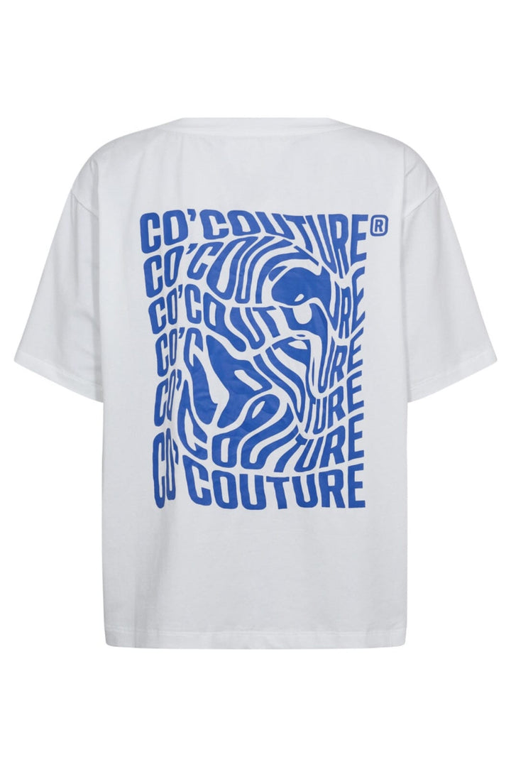 Co´Couture - Distortedcc Coco Box Tee 33185 - 4000 - White