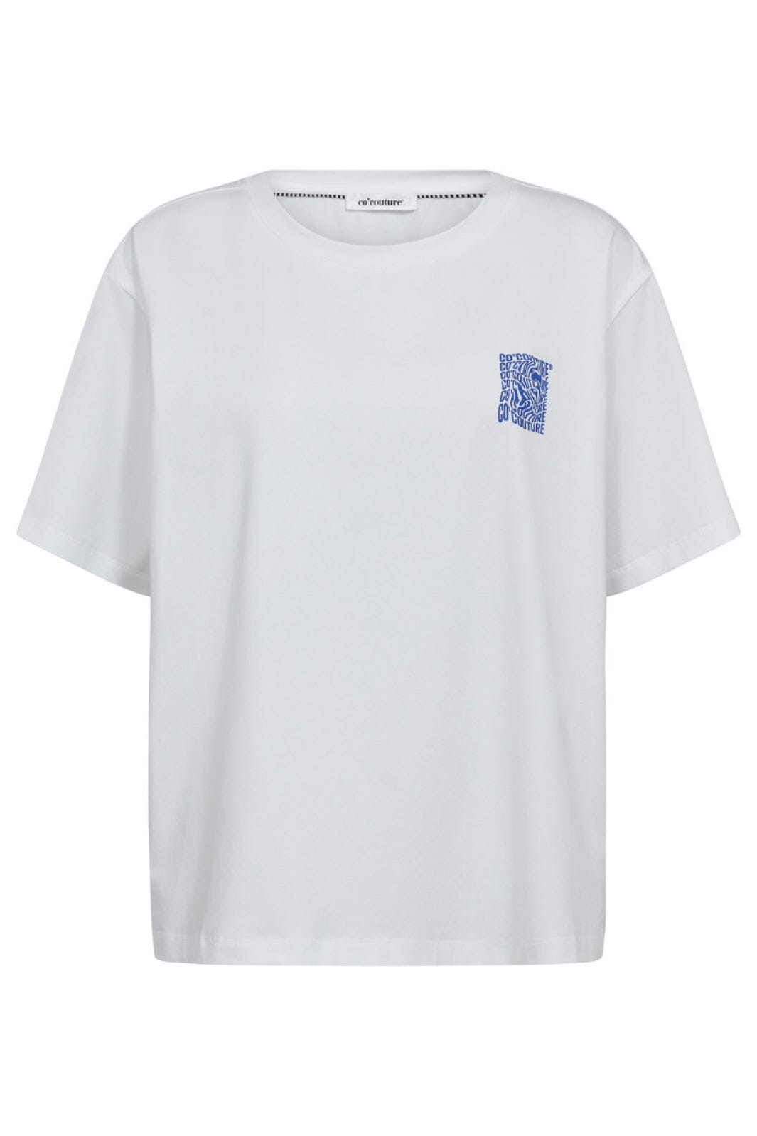 Co´Couture - Distortedcc Coco Box Tee 33185 - 4000 - White