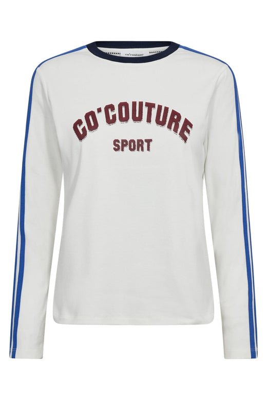 Co´Couture - Edgecc Sport Ls Tee 33191 - 1117 - Off-White Blue T-shirts 
