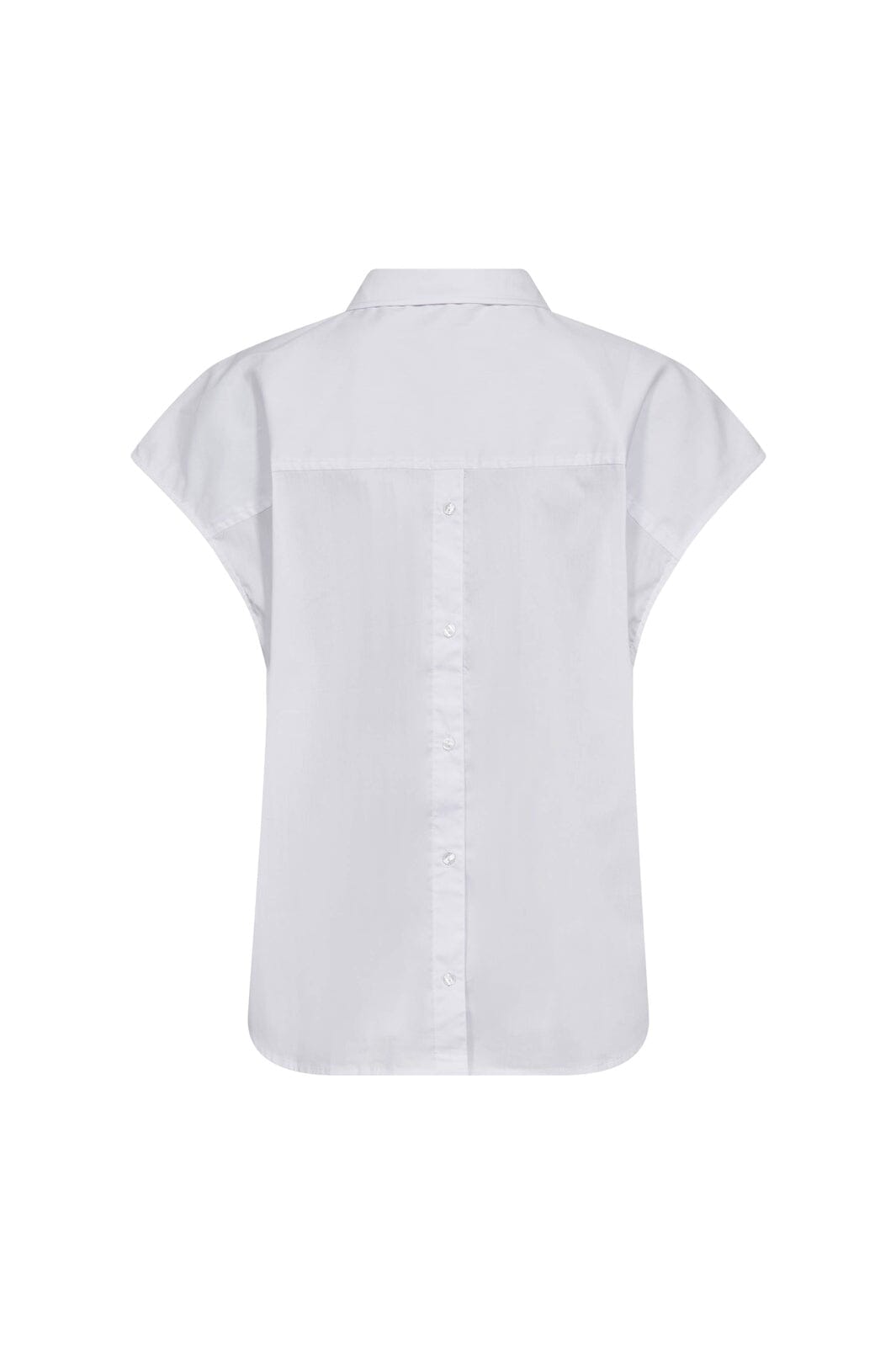 Co´Couture - Elaracc Slit Back Ss Shirt 45142 - 4000 - White