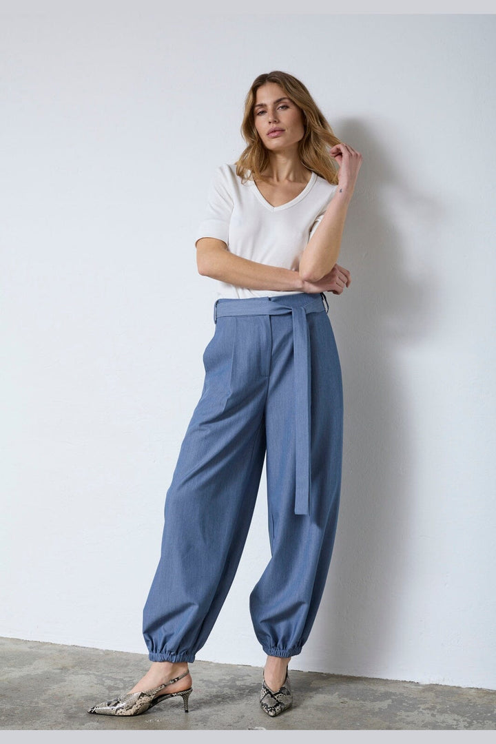 Co´Couture - Ellycc Balloon Pant 41208 - 586 - Dusty Blue