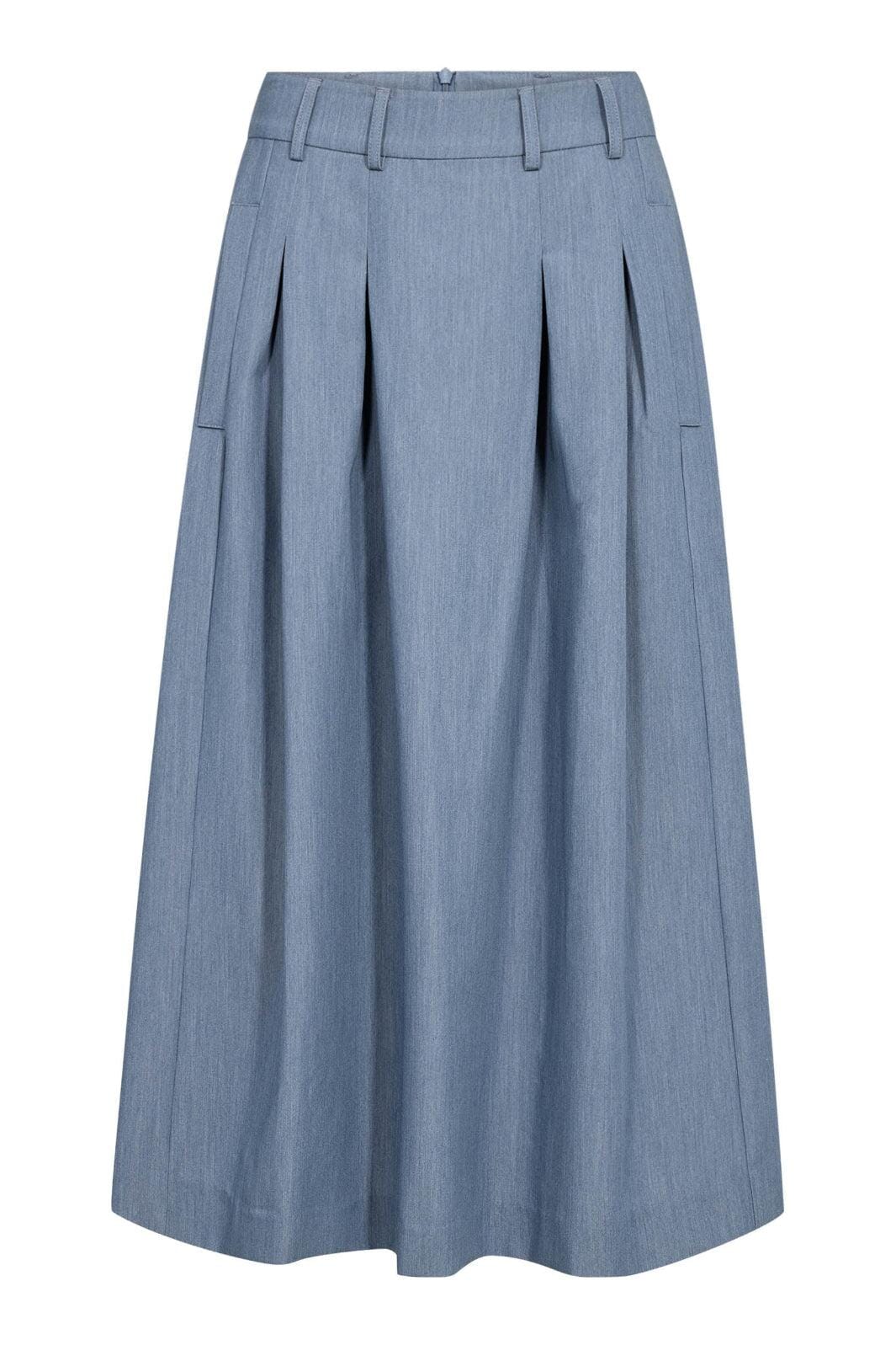 Co´Couture - Ellycc Pleat Skirt 44043 - 586 - Dusty Blue Nederdele 