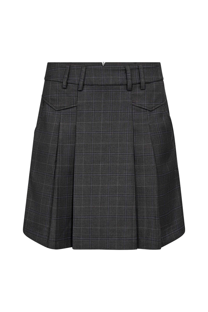 Co´Couture - Eloracc Pocket Pleat Mini Skirt 500436 - 65002 - Dark Grey