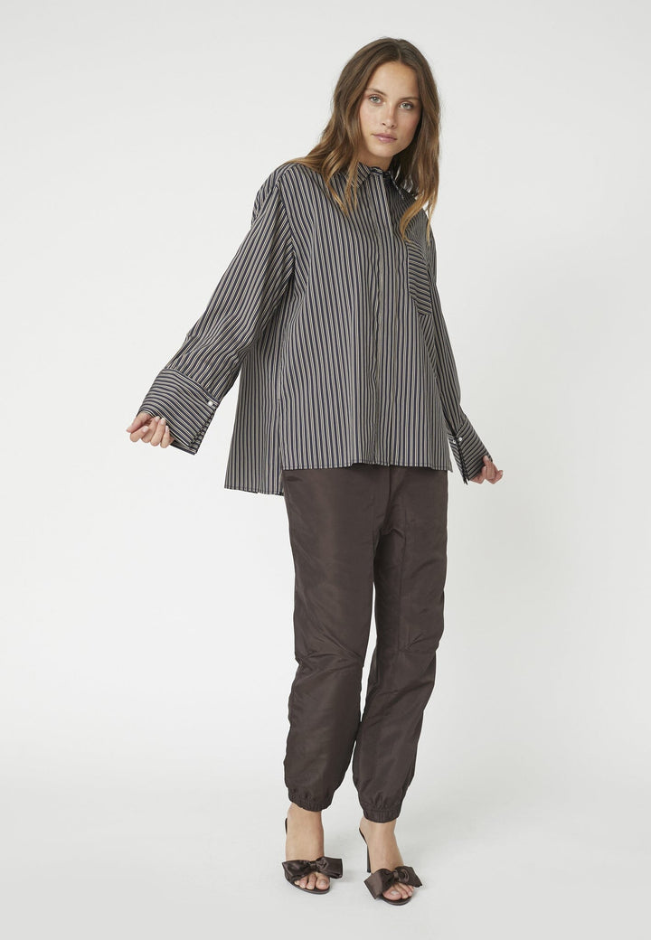 Co´Couture - Finacc Stripe Shirt 35880 - 96 - Black Skjorter 