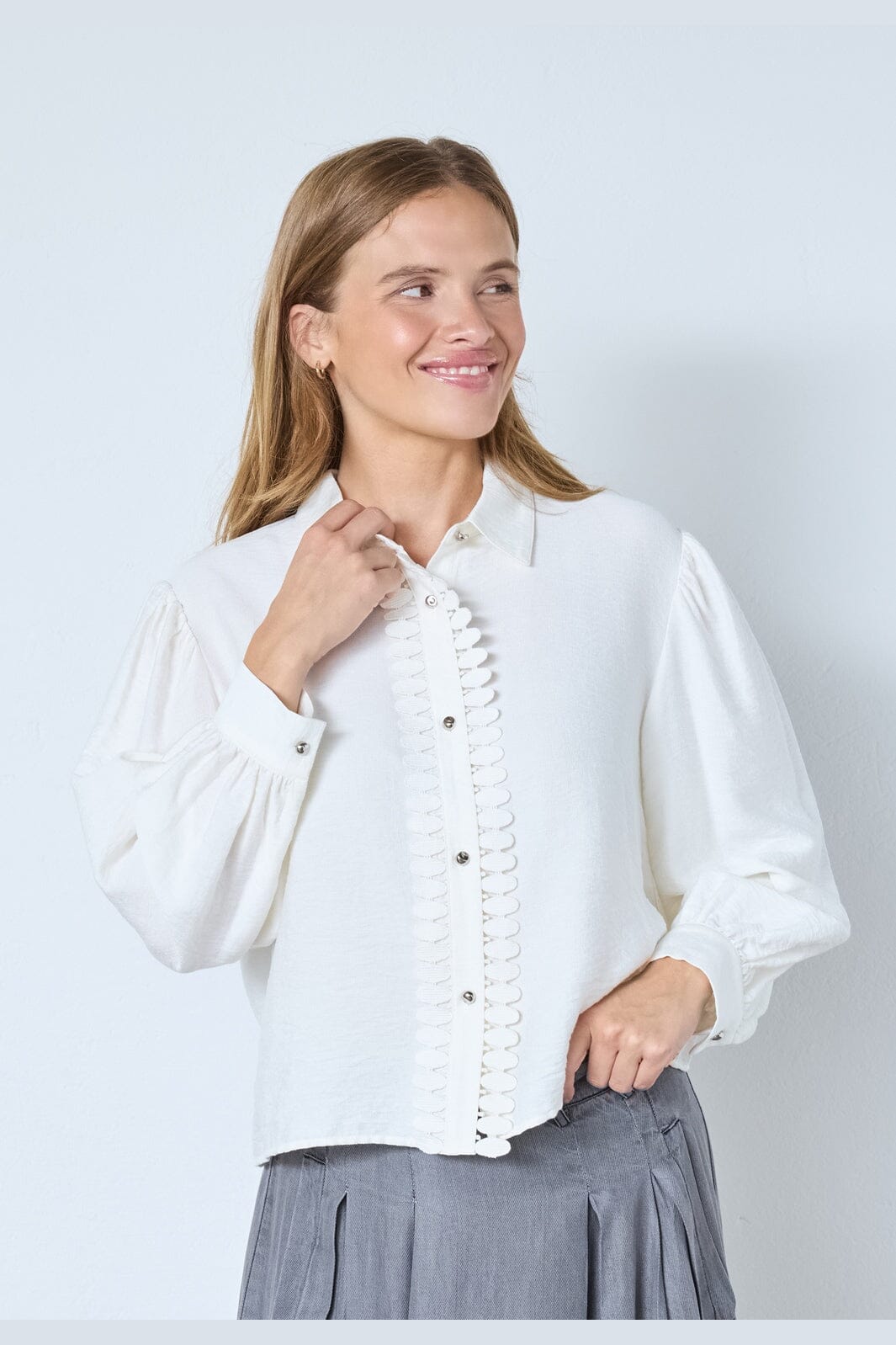 Co´Couture - Gloriacc Shirt 45021 - 11 - Off White