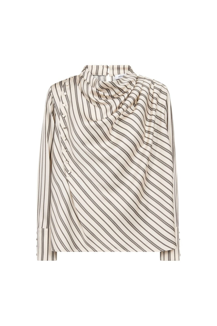 Co´Couture - Hellycc Button Stripe Blouse 500362 - 10002 - Off-White