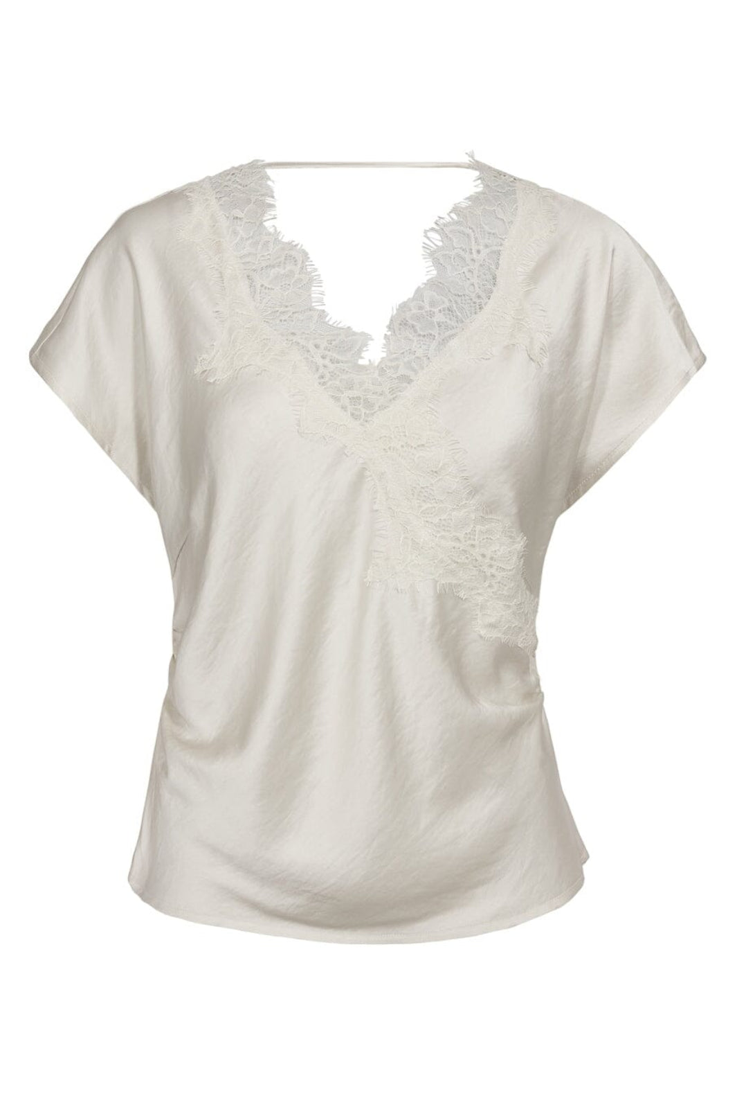 Co´Couture - Iduncc Lace Ss Blouse 45167 - 11 - Off White