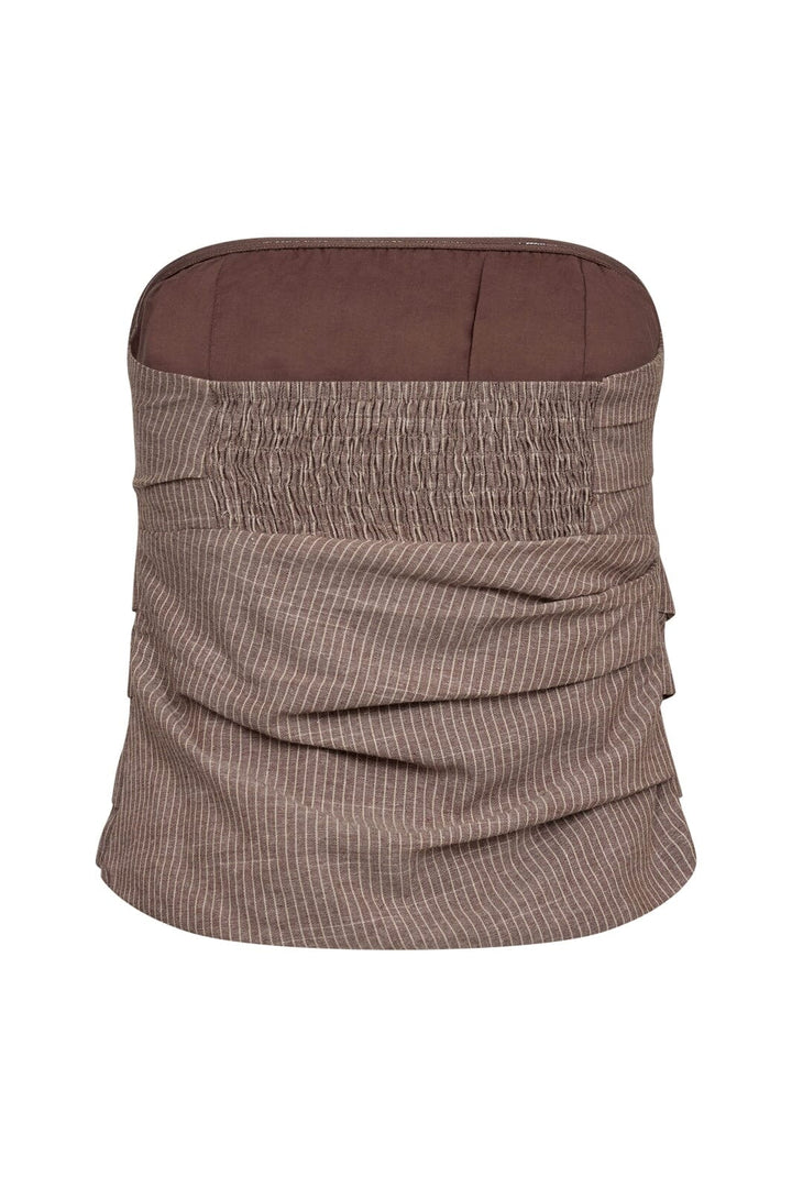 Co´Couture - Jihocc Stripe Tube Top 45135 - 46 - Brown