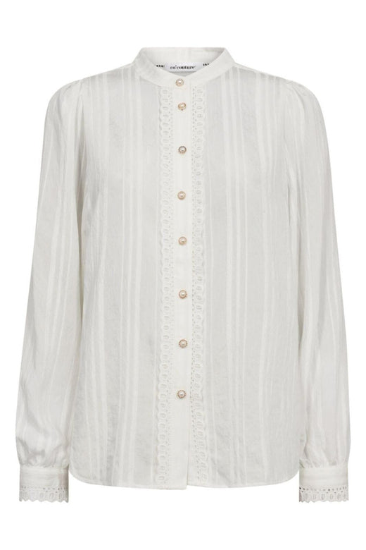 Co´Couture - Kesicc Lace Shirt 35960 - 4000 - White Skjorter 