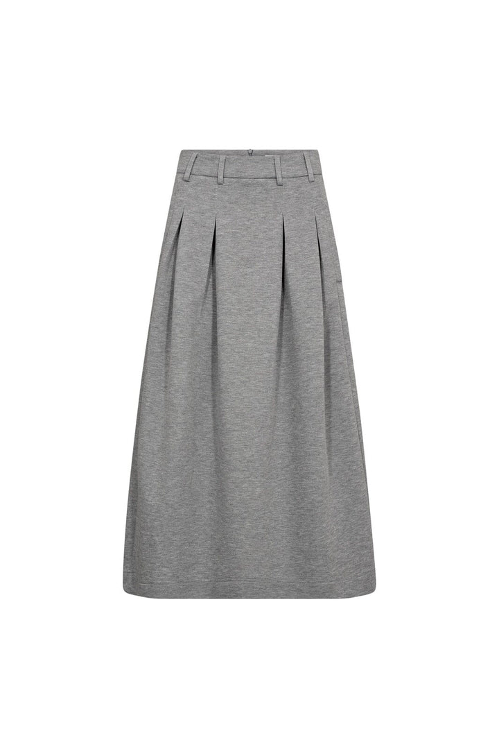 Co´Couture - Lancecc Pleat Skirt 44015 - 57 - Grey Melange