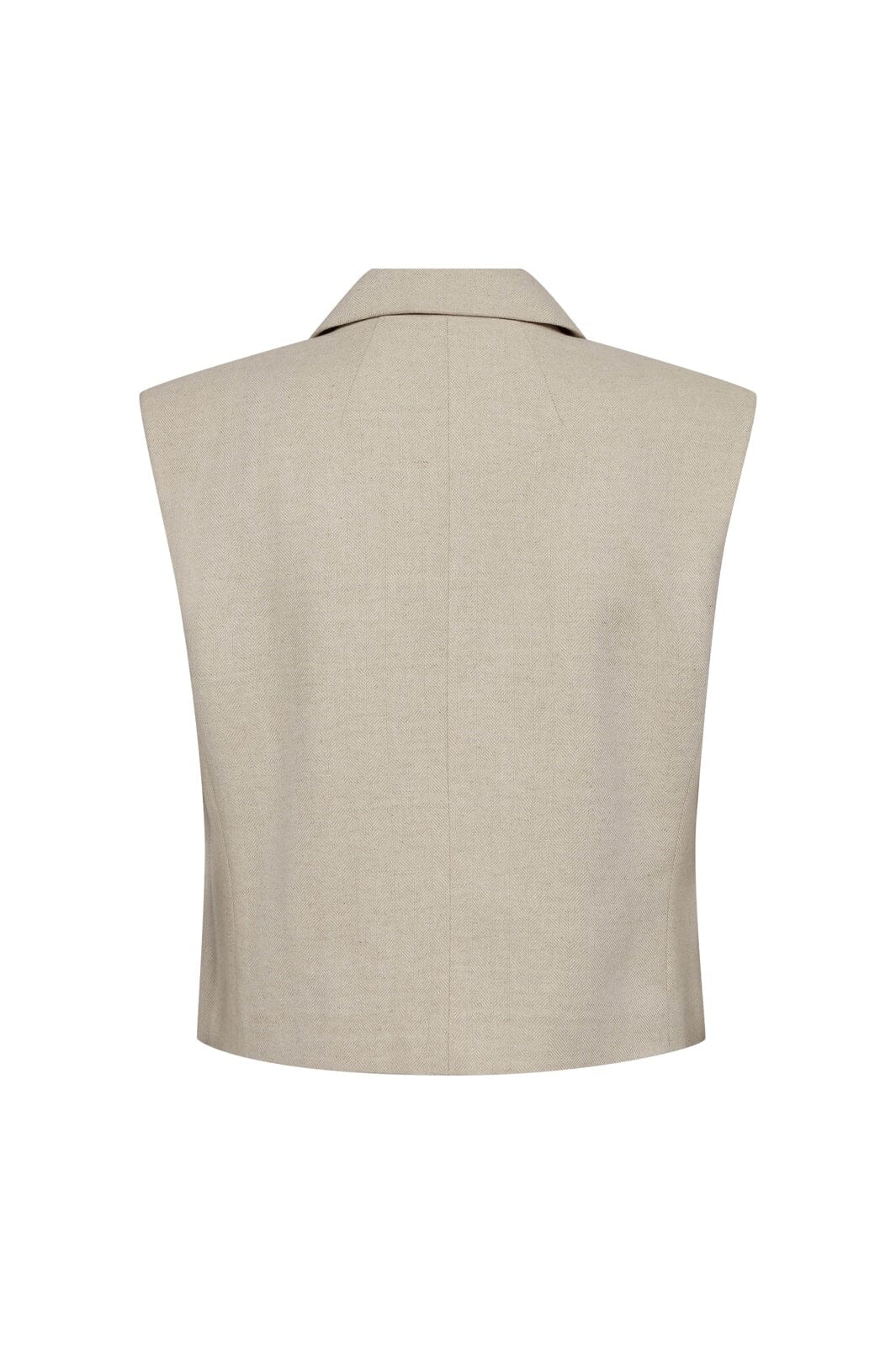 Co´Couture - Leenacc Linen Vest 40030 - 199 - Bone