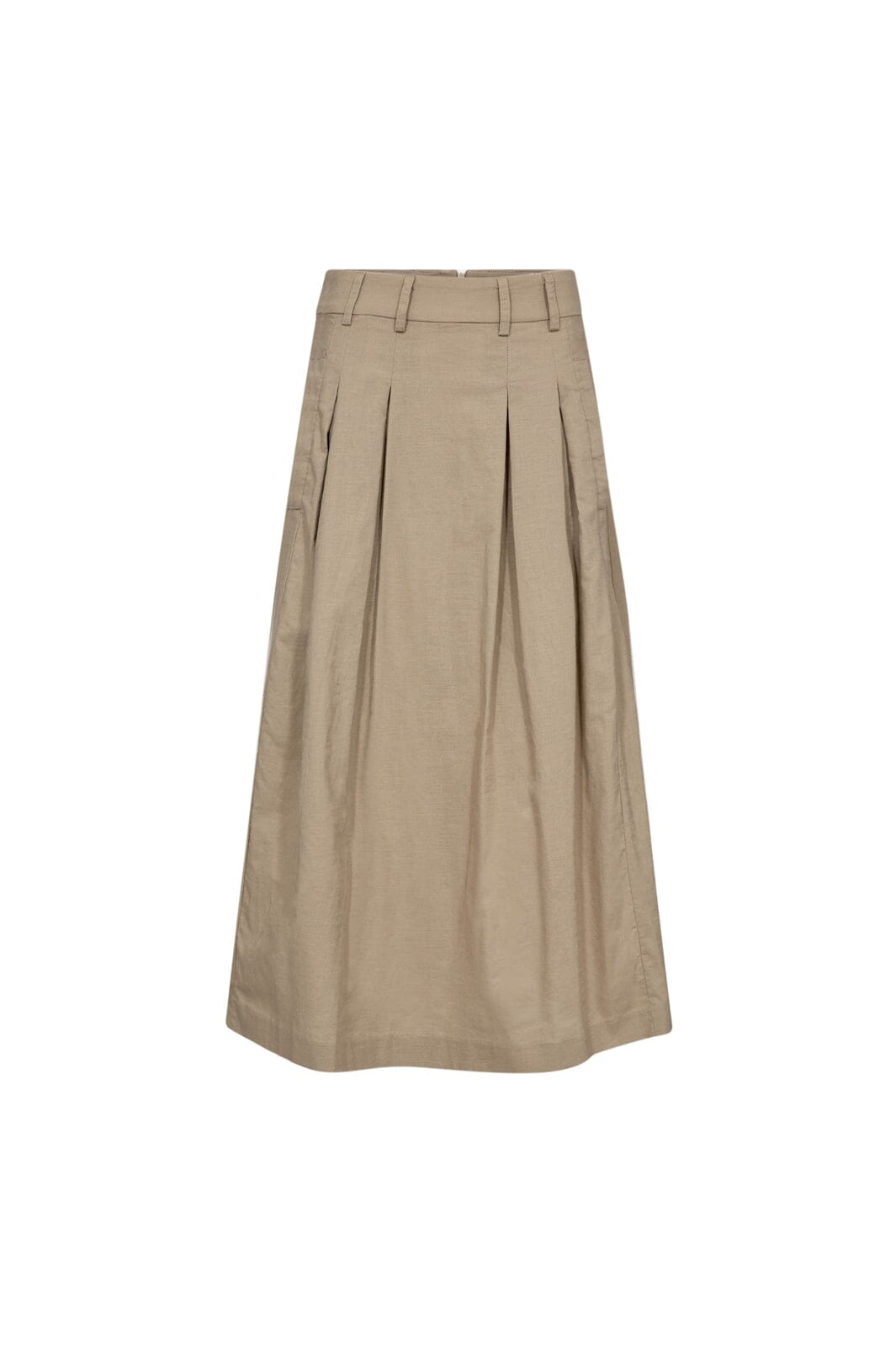 Co´Couture - Leilacc Anya Pleat Skirt 44025 - 320 - Bisquit
