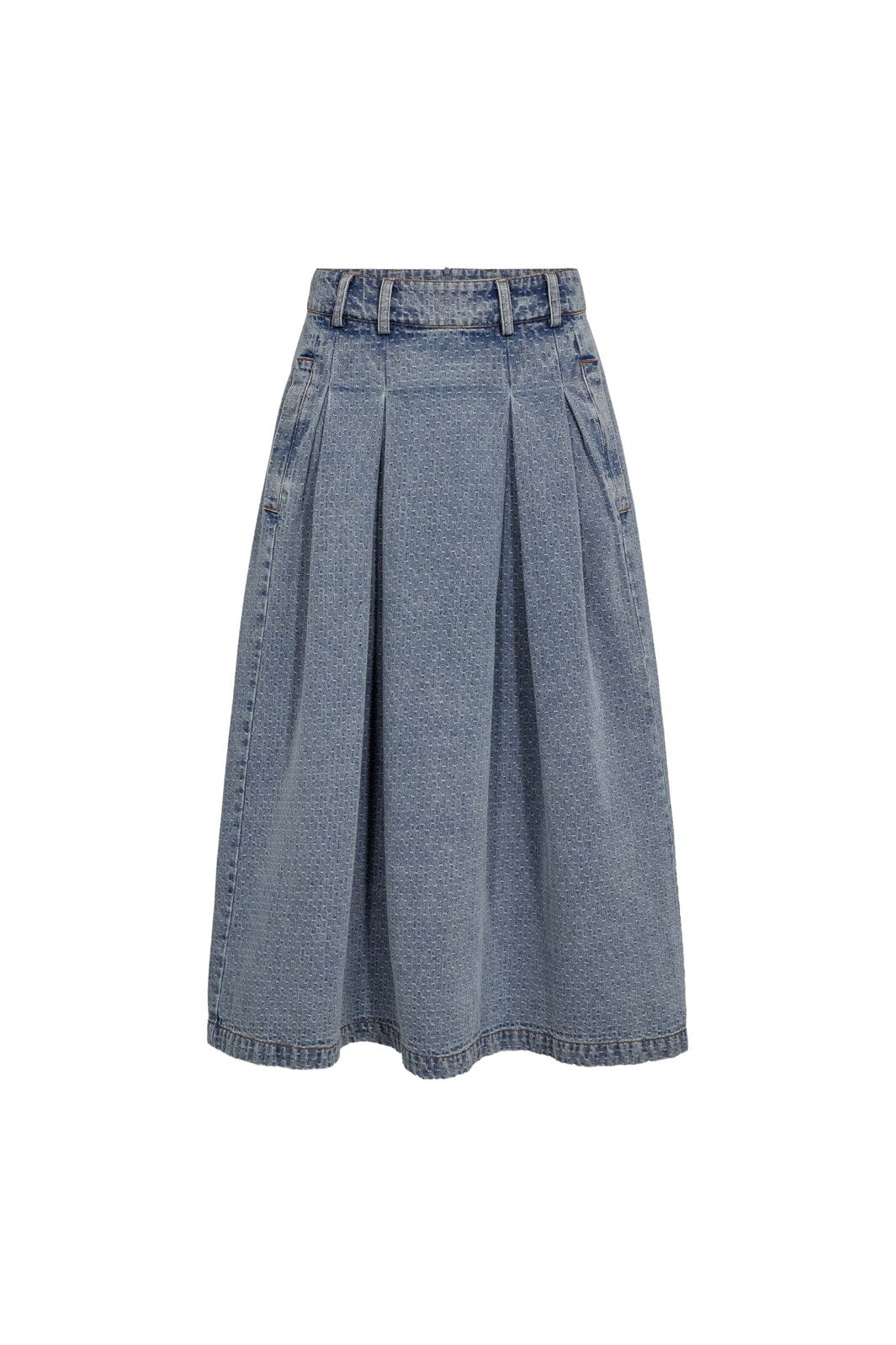 Co´Couture - Lovacc Anya Pleat Skirt 44028 - 552 - Denim Blue
