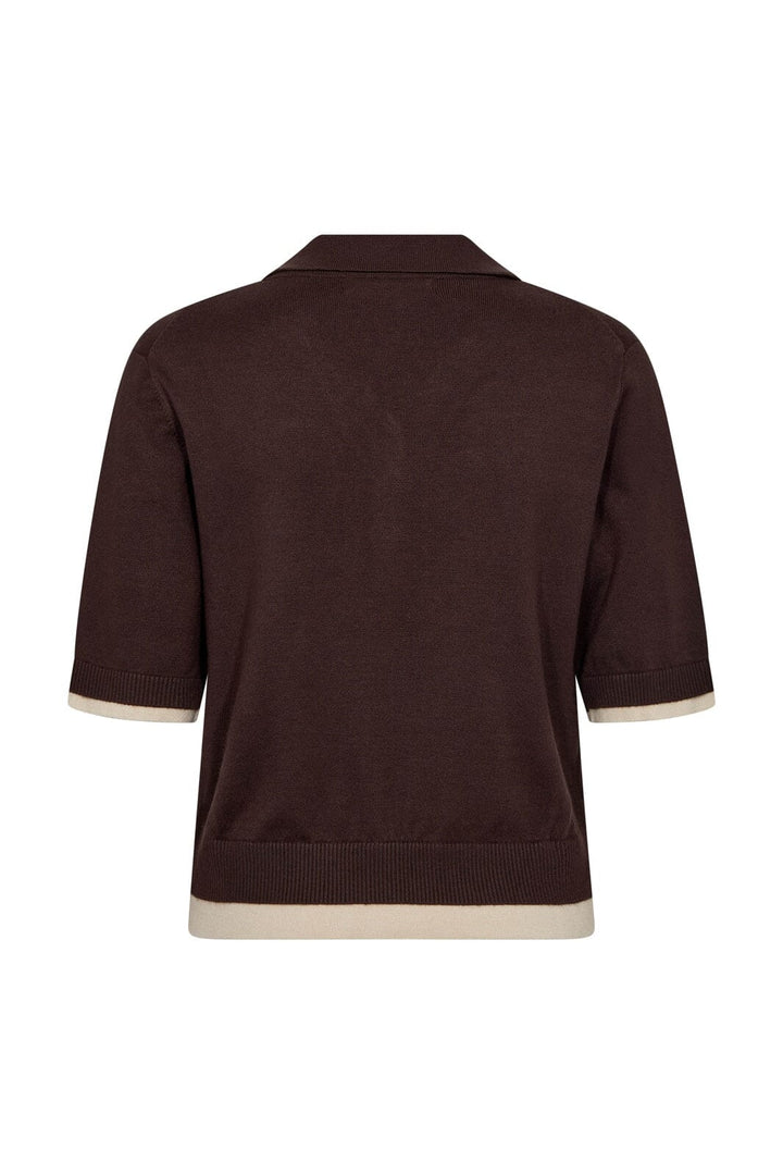 Co´Couture - Luecc Crop Cardigan 42019 - 145 - Dark Brown