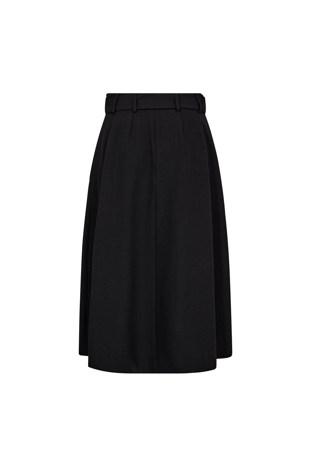 Co´Couture - Lunacc Belt Midi Pleat Skirt 44003 - 96 - Black