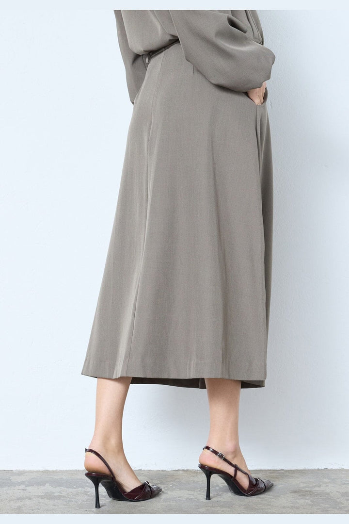 Co´Couture - Lunacc Pocket Pleat Skirt 34222 - 154 - Walnut