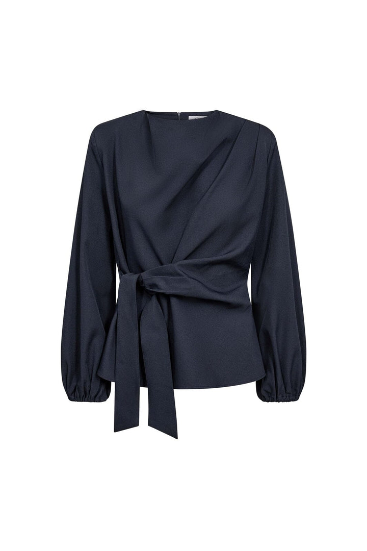 Co´Couture - Lunacc Tie Blouse 500386 - 40007 - Navy