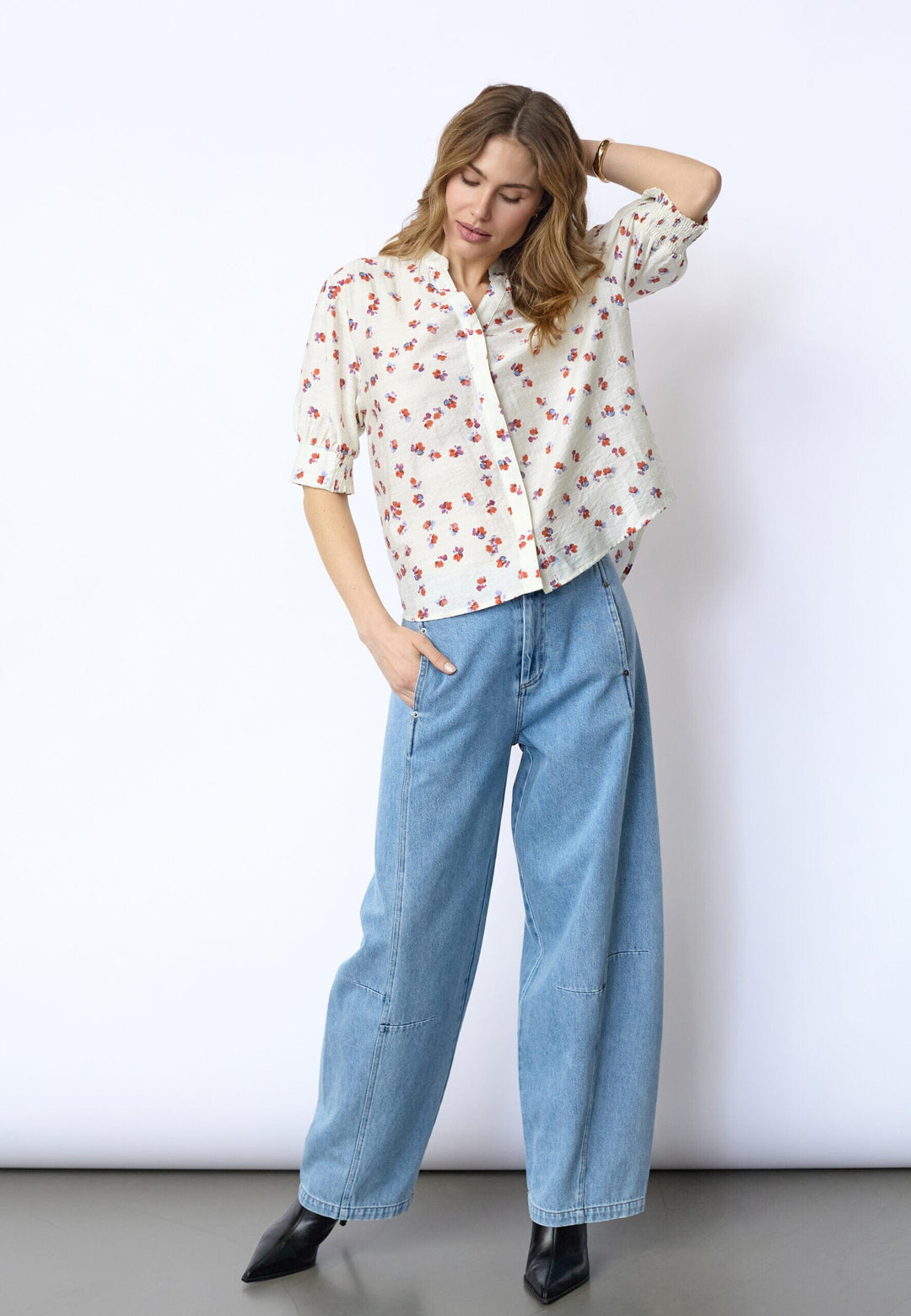 Co´Couture - Mariscc Ss Shirt 45178 - 11 - Off White Skjorter 