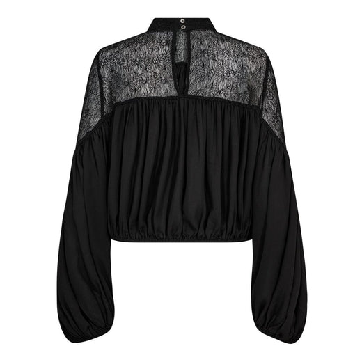 Co´Couture - Mingocc Mix Lace Blouse 35986 - 96 - Black Bluser 