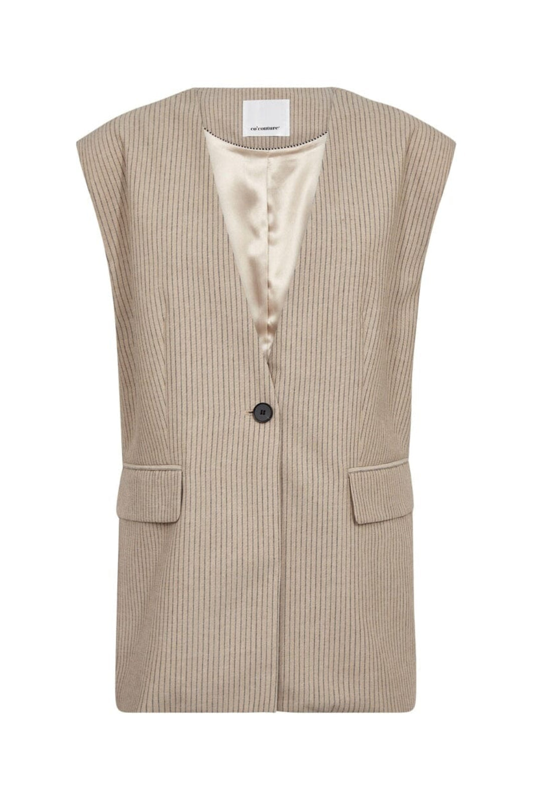 Co´Couture - Nadinecc Oversize Vest 40059 - 320 - Bisquit