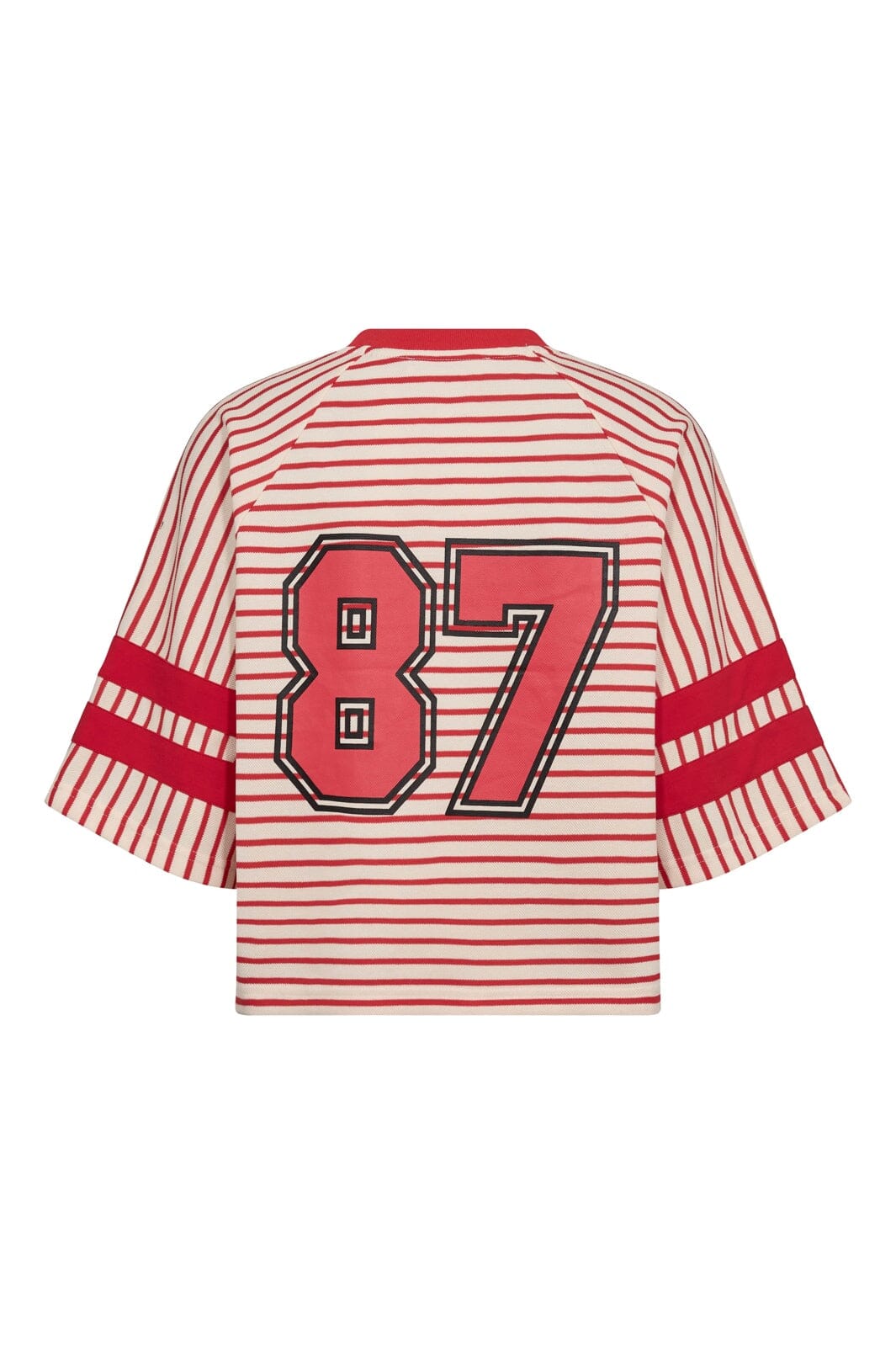 Co´Couture - Normacc Stripe 87 Tee 43025 - 66 - Flame