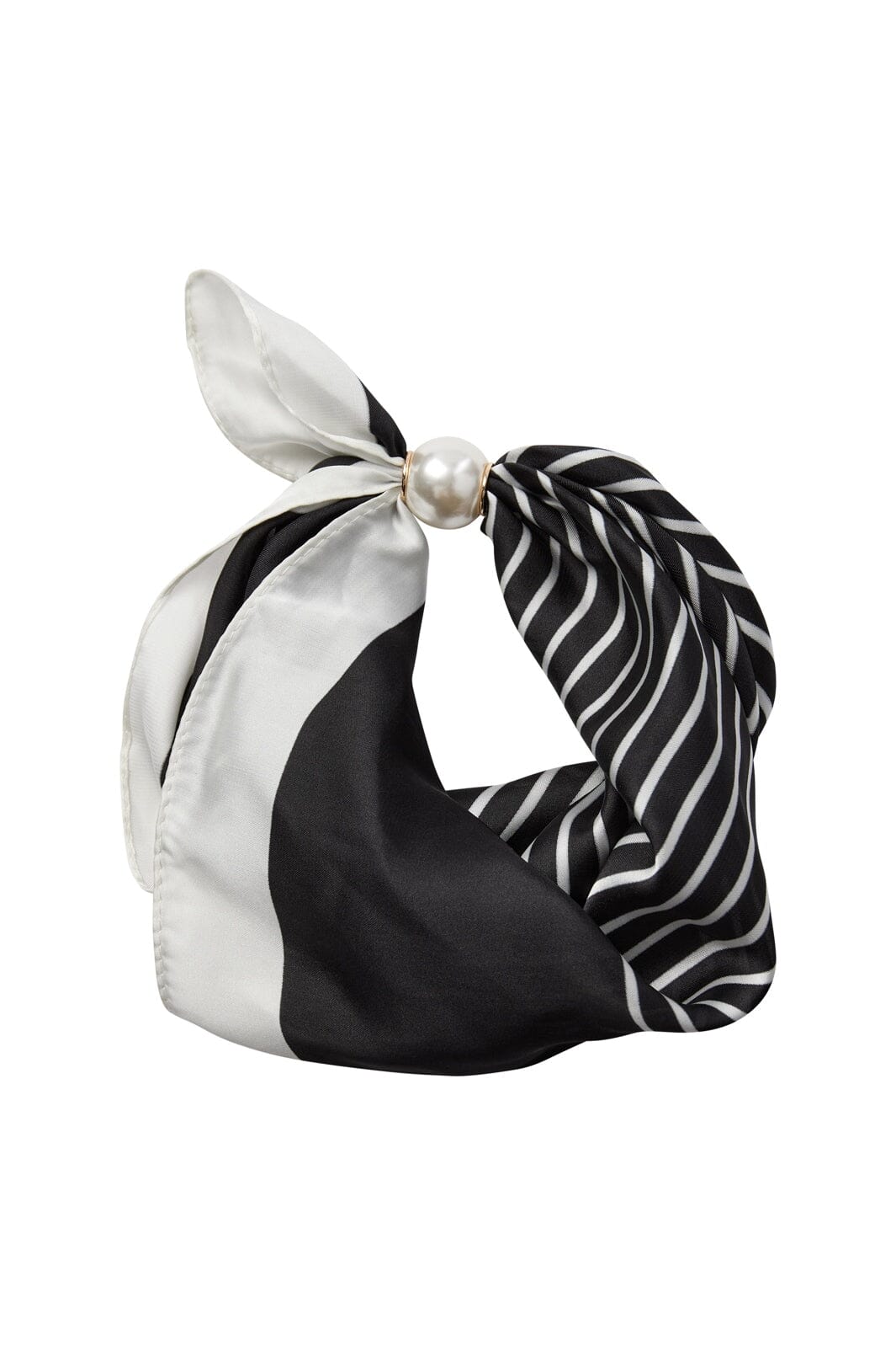 Co´Couture - Pearlcc Scarf 39069 - 30002 - Black Stripe