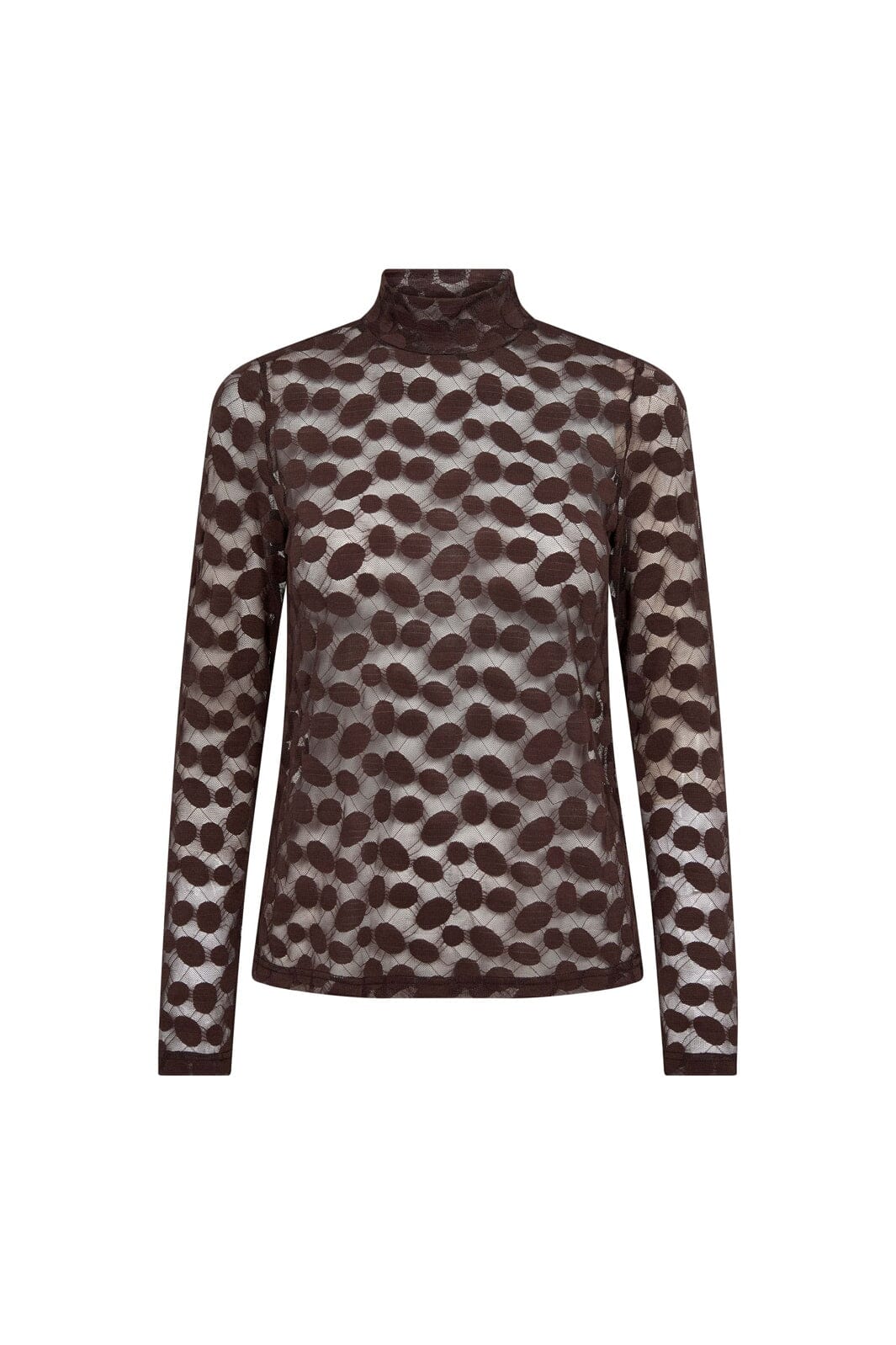 Co´Couture - Penolacc Turtleneck Blouse 500267 - 20002 - Brown