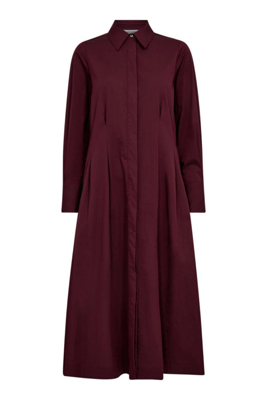 Co´Couture - Poppycc Shirt Long Dress 36526 - 87 - Winered
