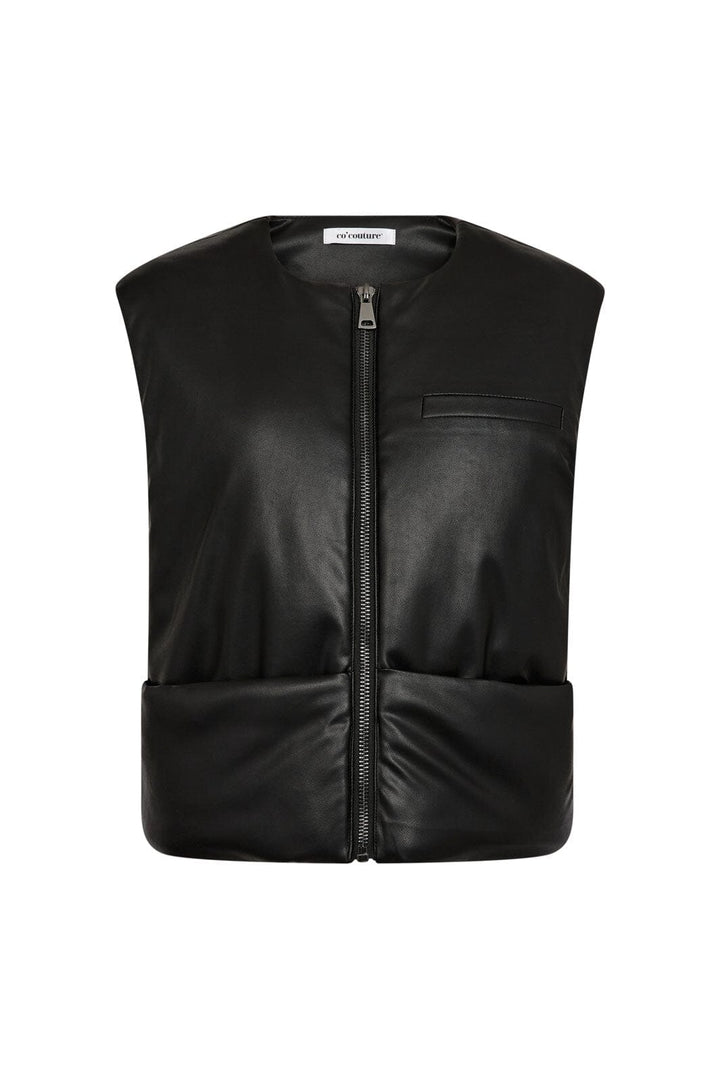 Co´Couture - Roxycc Puffer Vest 30323 - 96 - Black