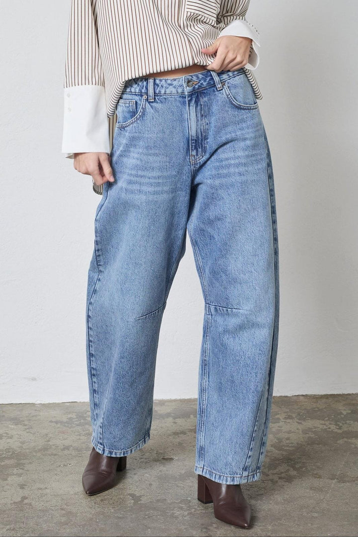 Co´Couture - Ruthiecc Barrel Jeans 41113 - 552 - Denim Blue Bukser 