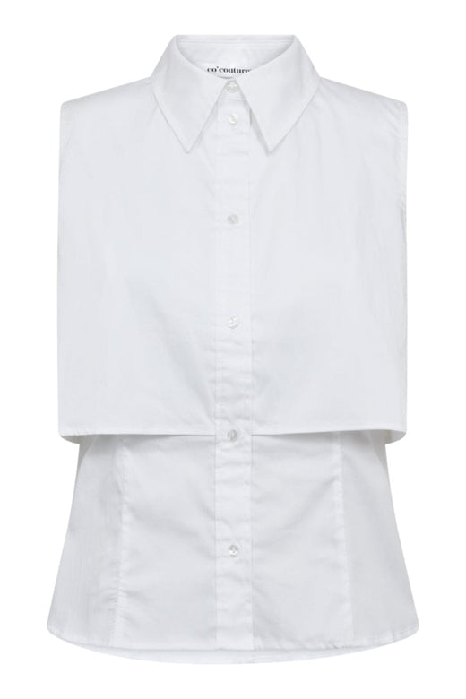 Co´Couture - Sannacc Double Layer Top 35840 - 4000 - White
