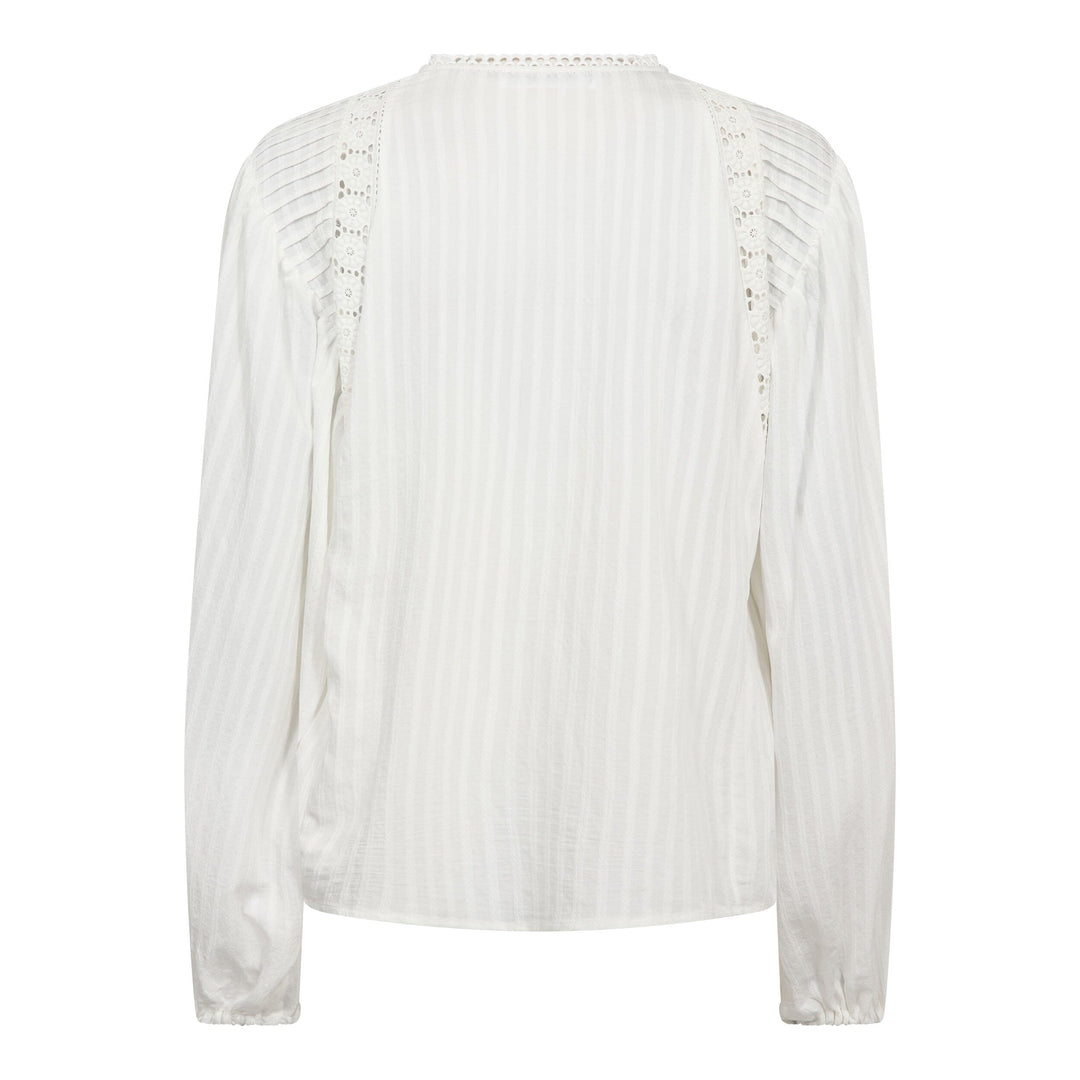 Co´Couture - Sennecc Lace Blouse 500568 - 10001 - White Bluser 