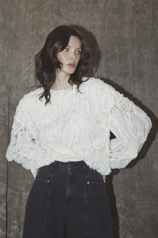 Co´Couture - Shaniacc Fluffy Blouse 35889 - 11 - Off White