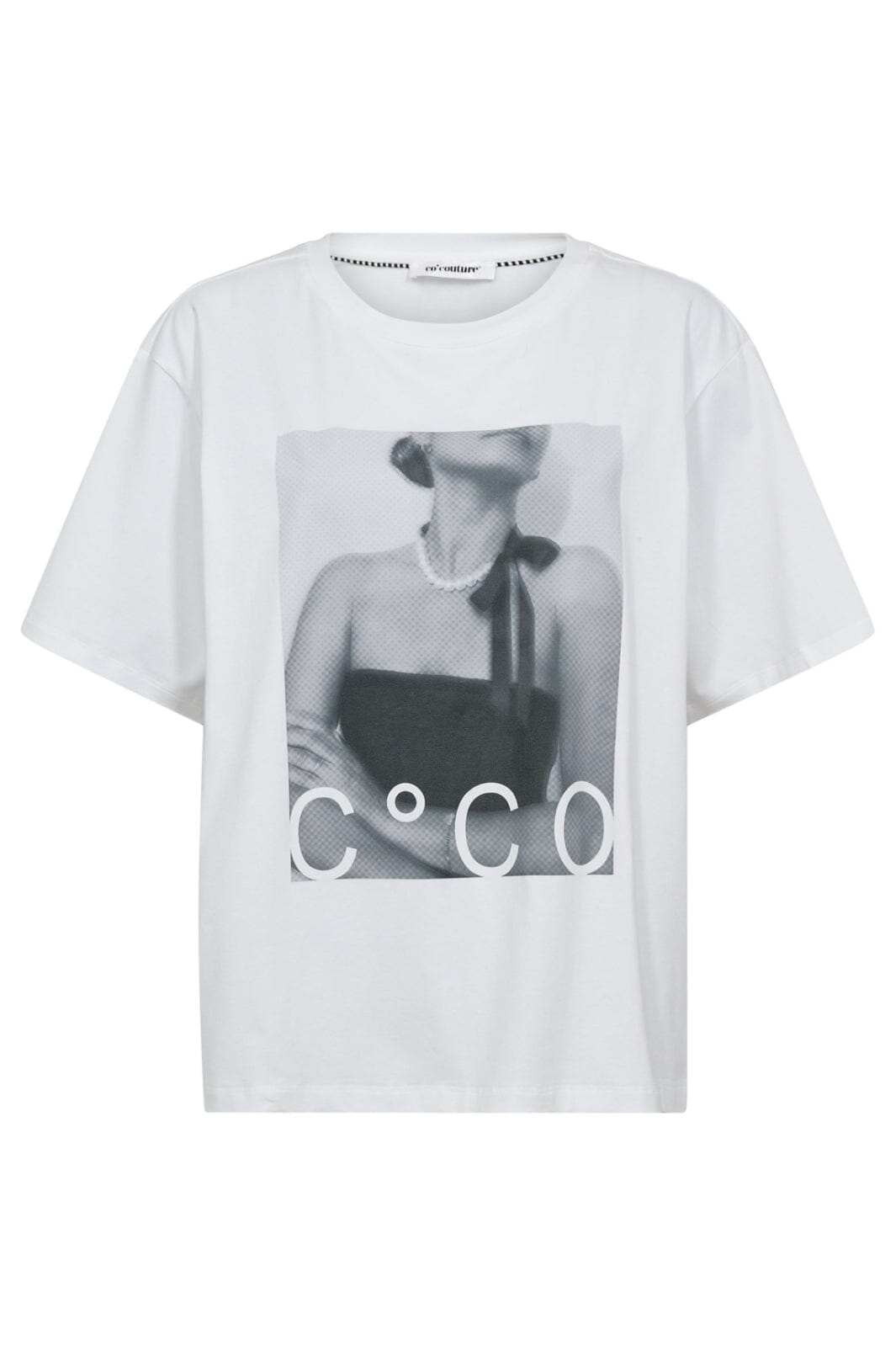 Co´Couture - Siaracc Pearl Necklace Box Tee 33182 - 4000 - White