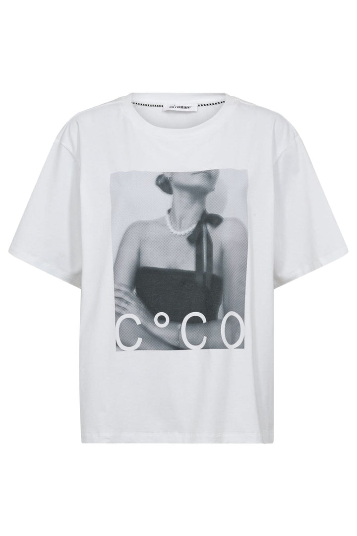 Co´Couture - Siaracc Pearl Necklace Box Tee 33182 - 4000 - White