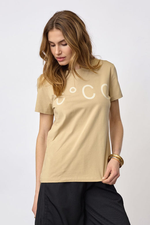 Co´Couture - Signaturecc New Tee 33200 - 320 - Bisquit T-shirts 