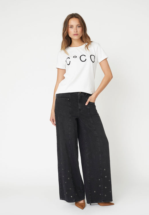 Co´Couture - Signaturecc New Tee 33200 - 4000 - White T-shirts 