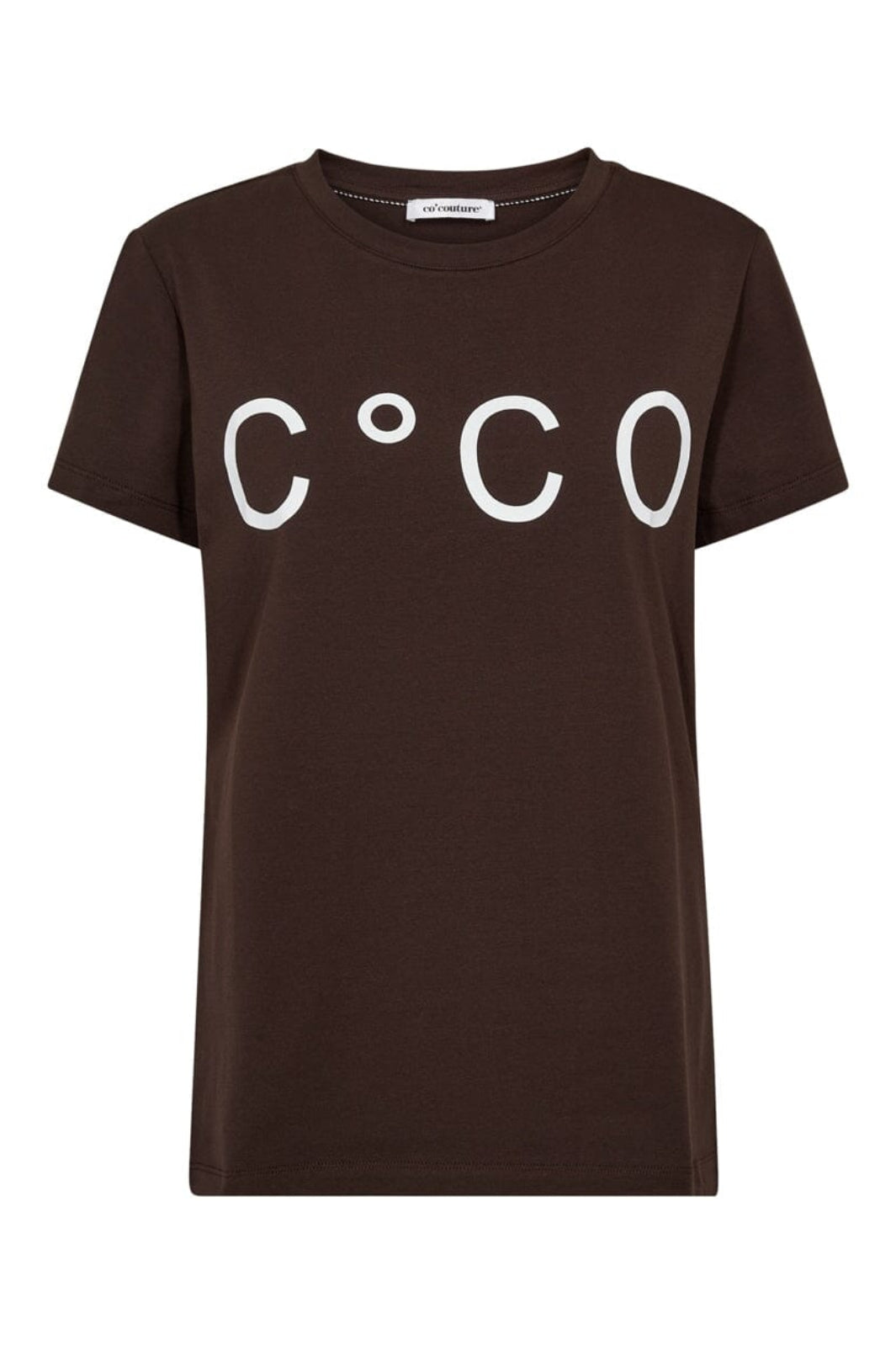 Co´Couture - Signaturecc New Tee 33200 - 40145 - White/Darkbrown