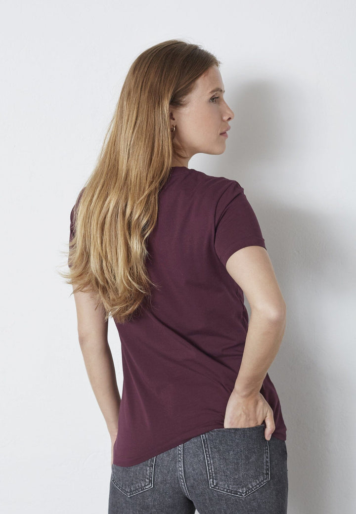 Co´Couture - Signaturecc New Tee 33200 - 87 - Winered T-shirts 