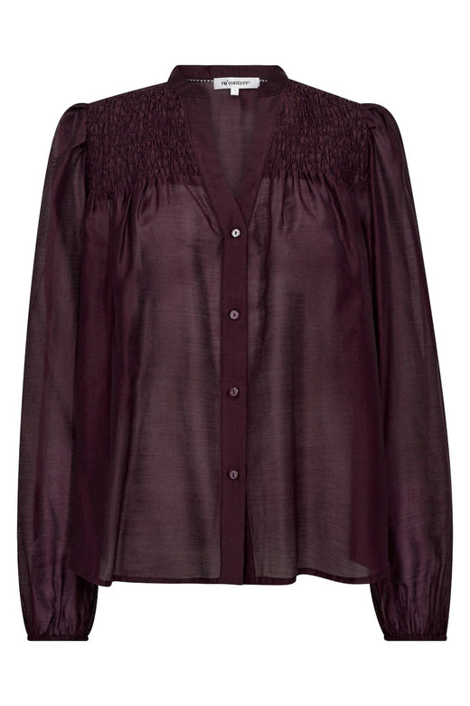 Co´Couture - Taffycc Smock V-Shirt 35807 - 87 - Winered