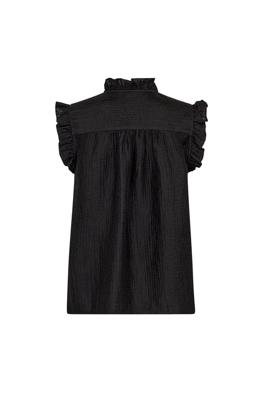 Co´Couture - Tassycc Frill Top 45161 - 96 - Black