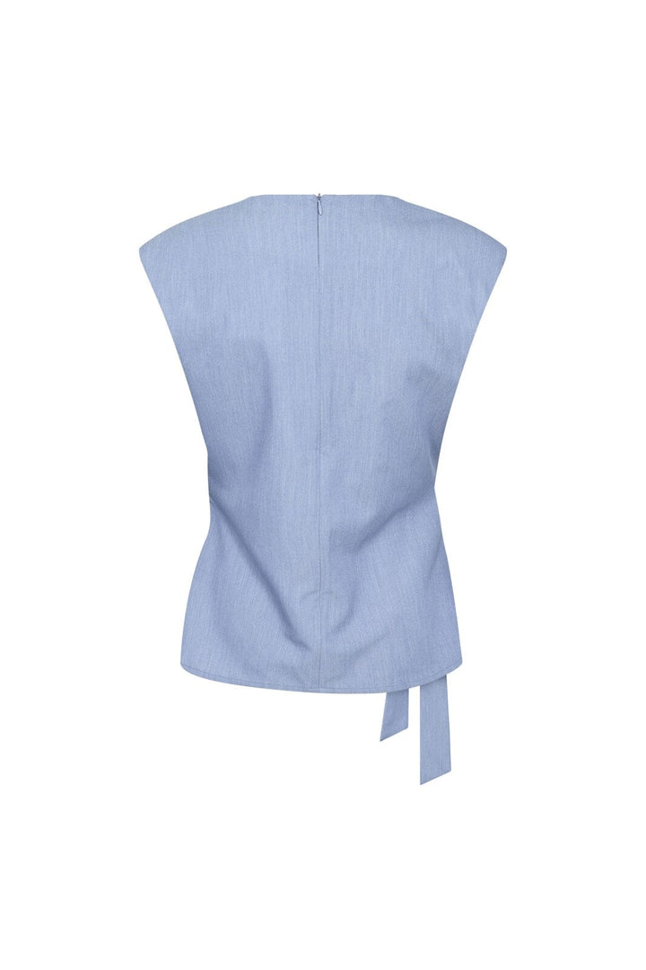 Co´Couture - Tennycc Pleat Top 45198 - 552 - Denim Blue