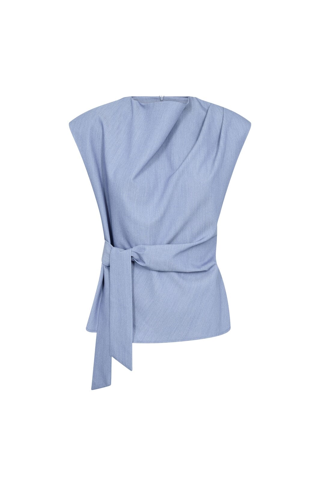 Co´Couture - Tennycc Pleat Top 45198 - 552 - Denim Blue